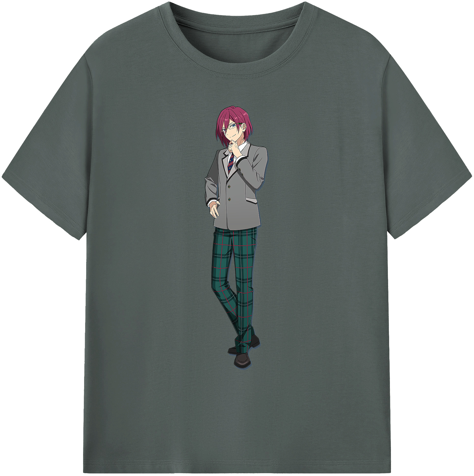 （画像用） あんさんぶるスターズ! Ensemble Stars 綿100％ メンズ半袖Tシャツ｜肌触りやわらか＆通気性